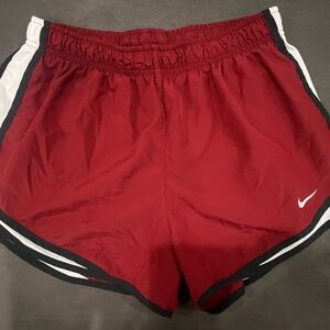 Large Nike red shorts